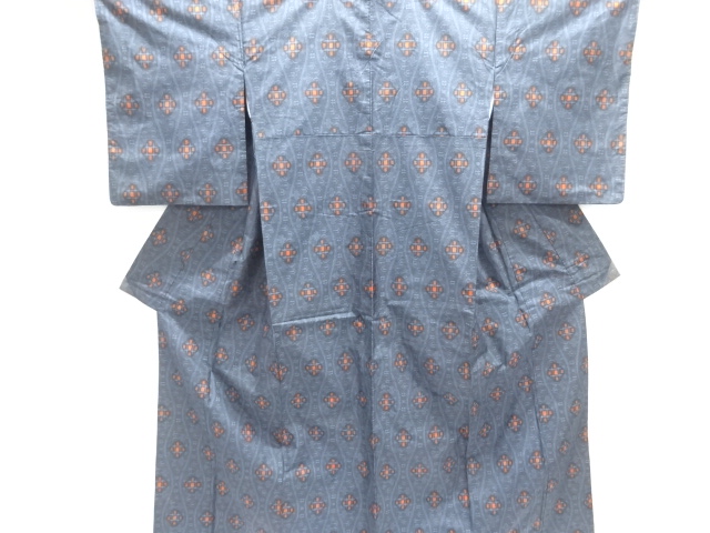 JAPANESE KIMONO / OSHIMA TSUMUGI / WOVEN ABSTRACT